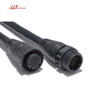 Multipin 24pin Small Ampere Male To Female Plug Waterproof Cable IP65 Connector Led Light Connector