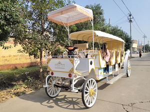 Carruaje <span class=keywords><strong>de</strong></span> Caballos Eléctrico <span class=keywords><strong>de</strong></span> Lujo para Turismo, Modelo 2025, Estilo Real <span class=keywords><strong>de</strong></span> la <span class=keywords><strong>Reina</strong></span>, Dorado - Product Image 2