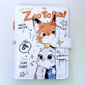 สมุดโน้ตแบบแม่เหล็กแบบถอดได้ Zoo, ปกหนังขนาด A5, เครื่องเขียน<span class=keywords><strong>สำหรับ</strong></span>นักเรียน, หน้ากระดาษสีสันสดใส, สมุดบันทึก/สมุดวาดภาพแบบถอดได้ - Product Image 5