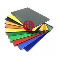 Panneau composite en aluminium PVDF de 3 à 6 mm, revêtement imperméable, taille et couleur personnalisées pour mur extérieur, panneau publicitaire