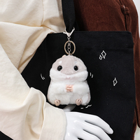 Jouet en peluche personnalisé OEM, ours bouclé kawaii de dessin animé avec coton PP et technique de broderie pour sac ou décoration intérieure