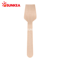 Couverts jetables biodégradables écologiques cuillère en bois pelle à glace en bois