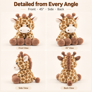 Peluche personnalisée girafe, créez votre <span class=keywords><strong>propre</strong></span> design, peluche animal de la savane pour collection, boutique de cadeaux, vente au détail, zoo - Product Image 4