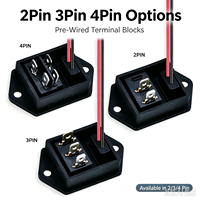 Prise de charge USB-C à montage sur panneau LN-03 avec indicateur LED et interrupteur à bascule, connecteur d'alimentation USB-C 5A SPST