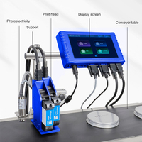 1 à 2 têtes machine de codage à jet d'encre en ligne codeur automatique par lots imprimante à jet d'encre date d'expiration bouteille carton boîte TIJ