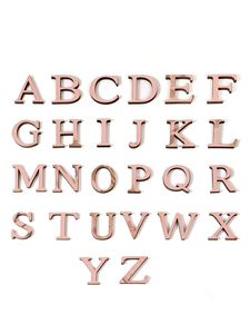 <b>Acrylic</b> Alphanumeric Front Letter 3d Wall Sticker for Birthdays Weddings Parties Decorations Eva Rose Gold Wall Sticker 10cm - Product Image 2