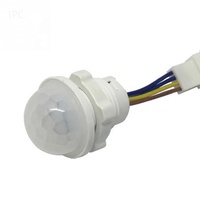 Petit détecteur de mouvement PIR intelligent 110V 220V, interrupteur LED infrarouge, IP22, temporisation 45s, portée de détection <6m