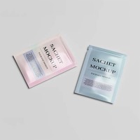 Masque Facial Personnalisé 15ml Sachet Stand-Up Sac à Fermeture Éclair Feuille d'Aluminium Emballage Cosmétique Petite Pochette avec Design Personnalisé