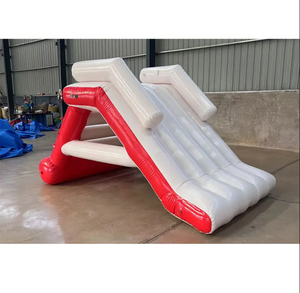 WINWAYTOYS สไลเดอร์น้ำเป่าลมพีวีซีแบบพกพา ทนทาน ใช้งานกลางแจ้ง พร้อมผนังปีนป่าย สะพานลอยน้ำ อุปกรณ์สันทนาการสำหรับเด็กอายุ 5-10 ปี - Product Image 6