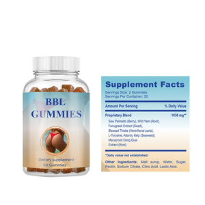 BBL <strong>Gummies</strong> for Butt Growth and HIPS with Multivitamins and Herbal Extracts for Natural Curves Peach Flavor 60 <strong>Gummies</strong> - Product Image 4
