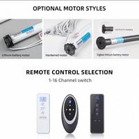 Stores zébrés motorisés électroniques intelligents pour fenêtres, rideaux de salon, stores verticaux à télécommande, stores zébrés