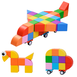 MAGPLAYER Vente Chaude Cubes Magnétiques Jeu de Puzzle Éducatif Montessori Blocs de Construction Magnétiques Jouets pour Enfants - Product Image 3