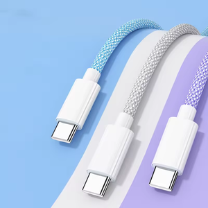 3ft 6ft 3A sạc nhanh Hợp kim nhôm nylon bện thông minh bảo vệ loại C sạc nhanh dữ liệu Cáp USB cho Samsung <span class=keywords><strong>Huawei</strong></span> - Product Image 3