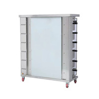 Prix Usine Rôtissoire à Poulet au Gaz Commerciale en Acier Inoxydable Six Étages Four à Rôtisserie au Gaz pour Restaurant