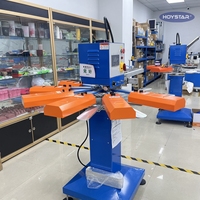Machine de sérigraphie rotative à 10 postes de travail pour chaussettes antidérapantes