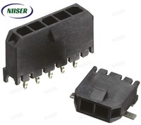 Connecteur SMT Molex Série 43650 43650-0218, Pas de 3 mm, 2 Broches, Rangée Simple, Emplacement Vertical, Courant Max 8,5 A pour Applications Industrielles