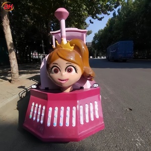 รถไฟเด็กยอดนิยม รุ่นเจ้าหญิง พร้อมไฟ LED เอฟเฟกต์ควัน รถไฟไฟฟ้าสำหรับขี่เล่นในห้างสรรพสินค้าและงานรื่นเริง - Product Image 3