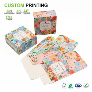 Scatole Personalizzate per Sapone Artigianale, Finitura Perlata, Retro Bianco, Stampa Offset Opaca, MOQ 50 Pezzi - Product Image 1