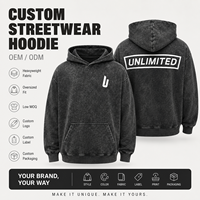 Sweat à capuche délavé personnalisé avec logo pour hommes et femmes, coupe oversize, en molleton de coton épais, style streetwear, OEM, faible MOQ, marque privée illimitée