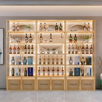 Vente flash Cave à vin moderne durable et écologique de luxe sur mesure à plusieurs zones Réfrigérateur à vin pour restaurant Bar Armoire à vin