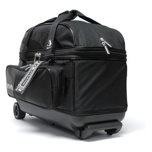 Double Roller 2 Ball Bowling <b>Bag</b> with Large Separate Compartment for Bowling Shoes <b>Accessories</b> Locking Handle - Extends to 40" - Product Image 4
