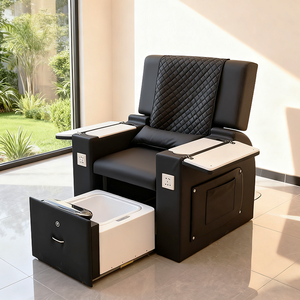 Equipo Moderno para Salón de Uñas, Silla de Pedicura Eléctrica de Lujo con Masaje Reclinable, Sin Tuberías, para Cuidado de Pies y Manicura - Product Image 1