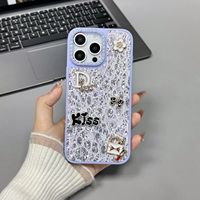 Coque de protection pour iPhone 18 Pro Max, nouveau style, avec lettres scintillantes, compatible avec les coques de téléphone iPhone 17, 16, 15, 14, 13