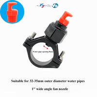 Embout de pulvérisation agricole réglable à large angle en plastique, type clip de tuyau à pince fendue, qualité supérieure