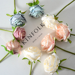 Rosas de Venta caliente, rosas quemadas artificiales, rosas quemadas de <span class=keywords><strong>seda</strong></span>, rosas quemadas para decoraciones de boda - Product Image 3