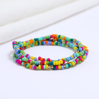 Vente en gros 80cm 63 styles perles de taille africaines chaîne de ventre bijoux de corps Style Boho élastique perles de rocaille colorées chaîne de taille