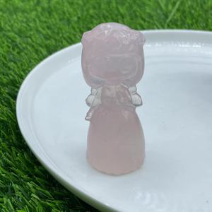Cristal Natural de 8cm, Artesanía Popular de Princesa, Tallado a Mano, Piedras Curativas Múltiples, Cristal Blanco Nieve - Product Image 5