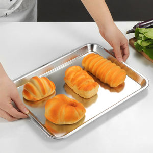 304 plaque de cuisson plate en acier inoxydable plateau de cuisson Restaurant plateau de service alimentaire plateau de stockage de fruits et légumes - Product Image 3