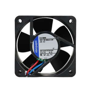 Ventilador Axial de Refrigeración para Gabinete ebmpapst 612NGHH 12VDC 6CM 60X60X25mm 50m3/h 6350RPM 3.6W 300mA con Rodamiento de Bolas, Eléctrico, OEM ODM - Product Image 1