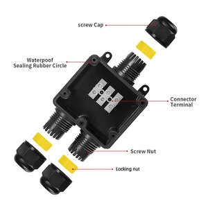 FSH712-caja de empalme eléctrico exterior, Cable de alimentación de 3 vías, resistente al agua, Cable subterráneo, conector de protección - Product Image 4