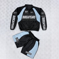 DCY Survêtement de luxe pour homme, veste de survêtement zippée en sergé de coton, veste de course, veste d'été légère, OEM