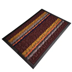 China carpet brush rubber floor mat commercial for entrance door mat