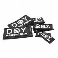 Écussons brodés à coudre personnalisés avec nom privé, logo 3D, étiquettes en caoutchouc PVC souple pour vêtements