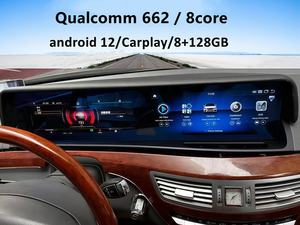 12.3 pollici Android auto Multimedia Radio per <span class=keywords><strong>Mercedes</strong></span> <span class=keywords><strong>Benz</strong></span> S Class <span class=keywords><strong>W221</strong></span> W222 2005-2013 a doppio schermo LCD digitale strumento Stereo - Product Image 2