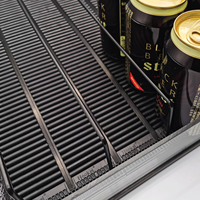 Hookei Soda Glides Sistema de flujo por gravedad Estante Rodillo Tienda de licores Estantería enfriadora para bandejas de estantes de refrigerador