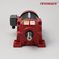 Moteur à engrenages AC triphasé 1500W 380V, arbre de sortie 32mm, orientation verticale, pour machine d'impression et de traitement du papier