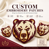 Patchs brodés personnalisés en chenille et sequins, thermocollants, avec velcro, porte-clés, badges à logo laser, appliques pour chapeaux, sacs et vêtements