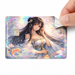 Pellicola Adesiva Personalizzata per Carte <span class=keywords><strong>di</strong></span> <span class=keywords><strong>Credito</strong></span> Bancarie, Adesivo Rimovibile Durevole per Carte <span class=keywords><strong>di</strong></span> Debito, Copertura Olografica in Foglio, Decalcomania Impermeabile in Vinile PVC - Product Image 1