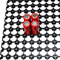 Penyangga/Pembatas Baterai Plastik Hitam Universal untuk 18650 21700 26650 32700 untuk Pembuatan Paket Baterai DIY