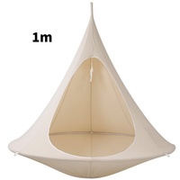 Fauteuil suspendu en tissu Oxford de 1 m avec cadre métallique, hamac pour l'intérieur, l'extérieur, le camping et la relaxation