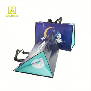 Custom Non Woven Shopping <b>Bag</b> With Long Handle Promo Non Woven Shopping Packing Tote <b>Bag</b> Folding Customized Color Accepable - Product Image 2