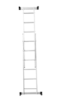 Échelle télescopique en aluminium de 150 kg (330 lb) avec marches larges antidérapantes et verrou de sécurité pour la maison/la cuisine, conforme aux normes ANSI EN131 OSHA7, usage industriel