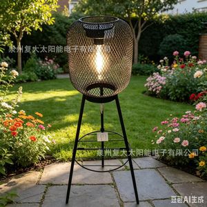 Lámpara Solar de Jardín con Soporte de Malla Metálica, LED para Exteriores, Impermeable, Garantía de 3 Años - Product Image 1