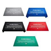 Tapis de jeu Sic Bo personnalisé en feutre 240*120cm avec impression de logo OEM, pour paris simples, doubles et triples, vente en gros