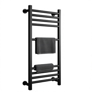 Organizer Hotel Bathroom Hardware Premium Black Metal <b>Towel</b> Rack Wall Mounted Bathroom <b>Towel</b> <b>Rail</b> Multi Bar Holder Home Hotel - Product Image 1