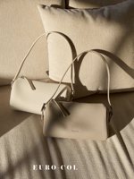 Sac baril en cuir souple grainé 2026 SS pour femme, sac à bandoulière rétro années 90, sac à main tube décontracté pour le week-end, fournisseur en gros